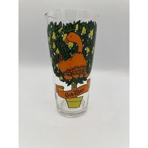 Vintage 12 oz Brockway 12 Days Of Christmas Glass 6th Day 6 Geese a Laying